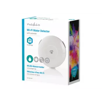 NEDIS SmartLife Wi-Fi vandens nuotėkio detektorius WIFIDW10WT, baltas