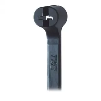 ABB Ty-Rap TY242MX juodas UV atsparus kabelių raištis, 360mm x 4,8mm, 100 vnt.