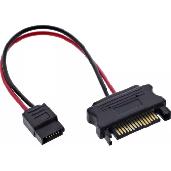 InLine® SATA maitinimo adapterio kabelis, SATA female į SlimSATA male, 0,15 m