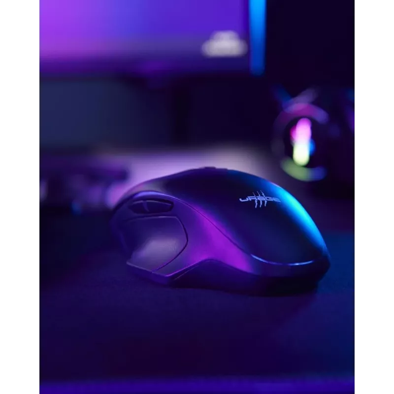 Hama uRage Reaper 410 laidinė optinė žaidimų pelė, 12000 DPI, 6 programuojami mygtukai, RGB, juoda