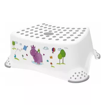 KEEEPER Tomek Hippo vaikų pakylėjimo laiptelis 40,5x28,5x14 cm Baltas