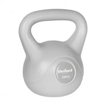 REBEL ACTIVE Bitumen Kettlebell 20 kg pilka