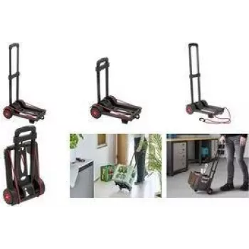 keeeper Easy-Fold transporto vežimėlis Mick, 50 kg keliamoji galia, 34 x 24,5 x 93,5 cm, juodas