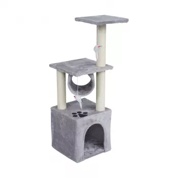 REBEL RA-1002 ZOO katėms skirta draskymo stulpas 92 cm, pilkas