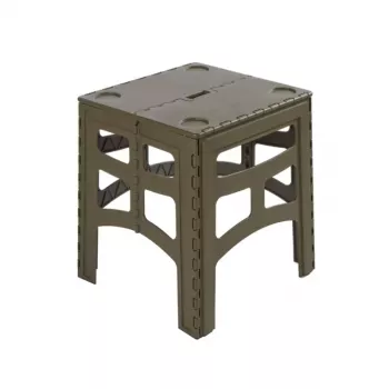 KEEEPER Timo sulankstomas lauko stalas M, alyvuogių spalvos, aliuminis, 80 kg apkrova, 46,5x44,5x55 cm