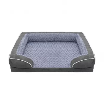 REBEL ANIMALS Premium gyvūnų sofa-lova šunims ir katėms, 89x63x18 cm, anthracite