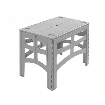 keeeper sulankstomas lauko stalas Timo L, Nordic Grey, 70 x 45 x 55 cm, apkrova iki 80 kg
