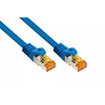 KABELMEISTER RJ45 tinklo kabelis Cat.7, itin lankstus TPE apvalkalas, be halogenų, mėlynas, 0,15 m