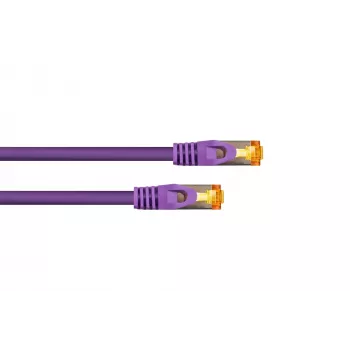 KABELMEISTER Cat.7 S/FTP tinklo kabelis, RJ45, TPE apvalkalas, be halogenų, violetinė, 3m