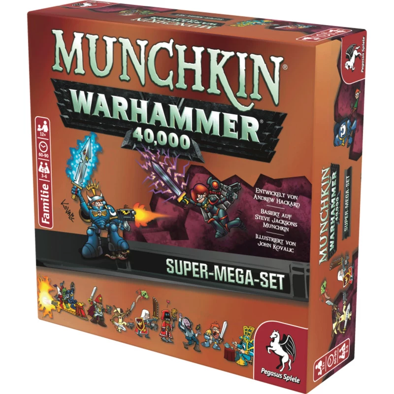 Pegasus Munchkin Warhammer 40K Super Mega Set kortų žaidimas