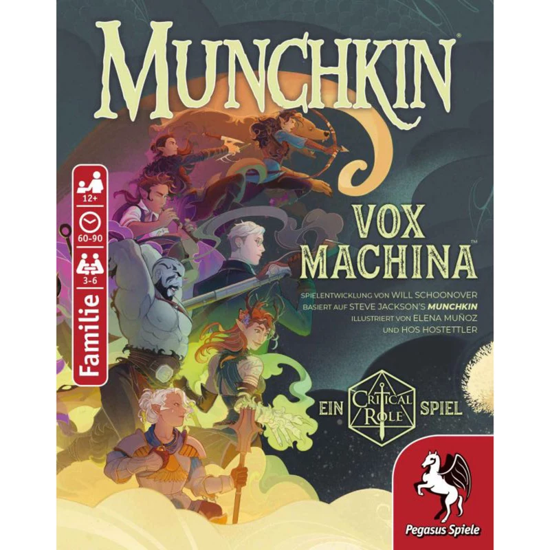 PEGASUS Munchkin Vox Machina - Critical Role kortų žaidimas