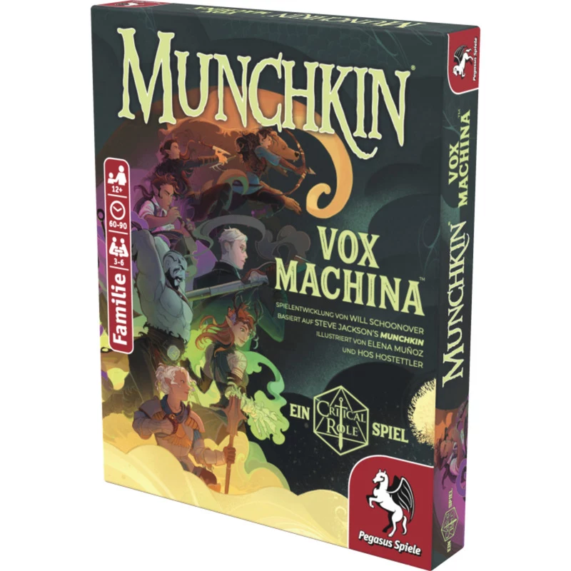 PEGASUS Munchkin Vox Machina - Critical Role kortų žaidimas