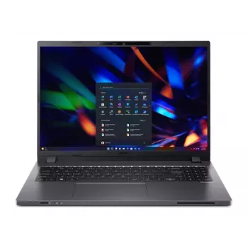 Acer TravelMate P216-51-G2 16 colių WUXGA nešiojamas kompiuteris su Intel Core 5 120U, 16GB RAM, 256GB SSD, Iris Xe, Win11 Pro Edu, pilkas, 3 metų garantija