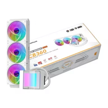 Darkflash CB360 White 360mm ARGB skysčių aušinimo sistema (AIO) procesoriui