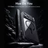 ESR Classic Hybrid MagSafe ir grūdinto stiklo dėklas iPhone 17 Pro Max / 18 Pro Max - permatomas su juodu rėmeliu