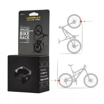 HORNIT CLUG PRO MTB XL dviračio sieninis laikiklis juodas 7764XCP