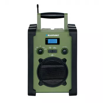 Blaupunkt PP35BT nešiojamas išgyvenimo radijas su Bluetooth, saulės baterija, rankiniu generatoriumi, power bank ir žibintuvėliu