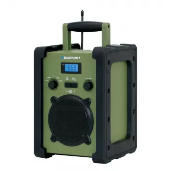 Blaupunkt PP35BT nešiojamas išgyvenimo radijas su Bluetooth, saulės baterija, rankiniu generatoriumi, power bank ir žibintuvėliu