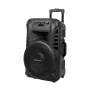 KRUGER & MATZ KM1712 40W aktyvioji garso kolonėlė su 2 UHF belaidžiais mikrofonais, Bluetooth, USB, SD, FM radiju