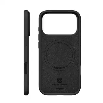 Crong Color Cover Magnetic dėklas iPhone 18 Pro Max / 17 Pro Max (juodas)