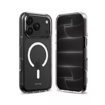 Crong Clear MAG Cover – permatomas „MagSafe“ dėklas „iPhone 18 Pro“ / „17 Pro“