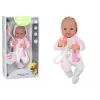 LEAN TOYS lėlė kūdikis su čiulptuku, vienaragio kostiumėliu, rožine antklodėle ir aksesuarais, 35 cm
