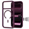 TECH-PROTECT MagOne MagSafe dėklas su grūdinto stiklo ekrano apsauga, 2 dalių rinkinys, skirtas iPhone 17 Pro Max / 18 Pro Max - Dark Cherry/Clear