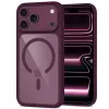 TECH-PROTECT MagOne MagSafe dėklas su grūdinto stiklo ekrano apsauga, 2 dalių rinkinys, skirtas iPhone 17 Pro Max / 18 Pro Max - Dark Cherry/Clear