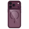 TECH-PROTECT MagOne MagSafe dėklas su grūdinto stiklo ekrano apsauga, 2 dalių rinkinys, skirtas iPhone 17 Pro Max / 18 Pro Max - Dark Cherry/Clear