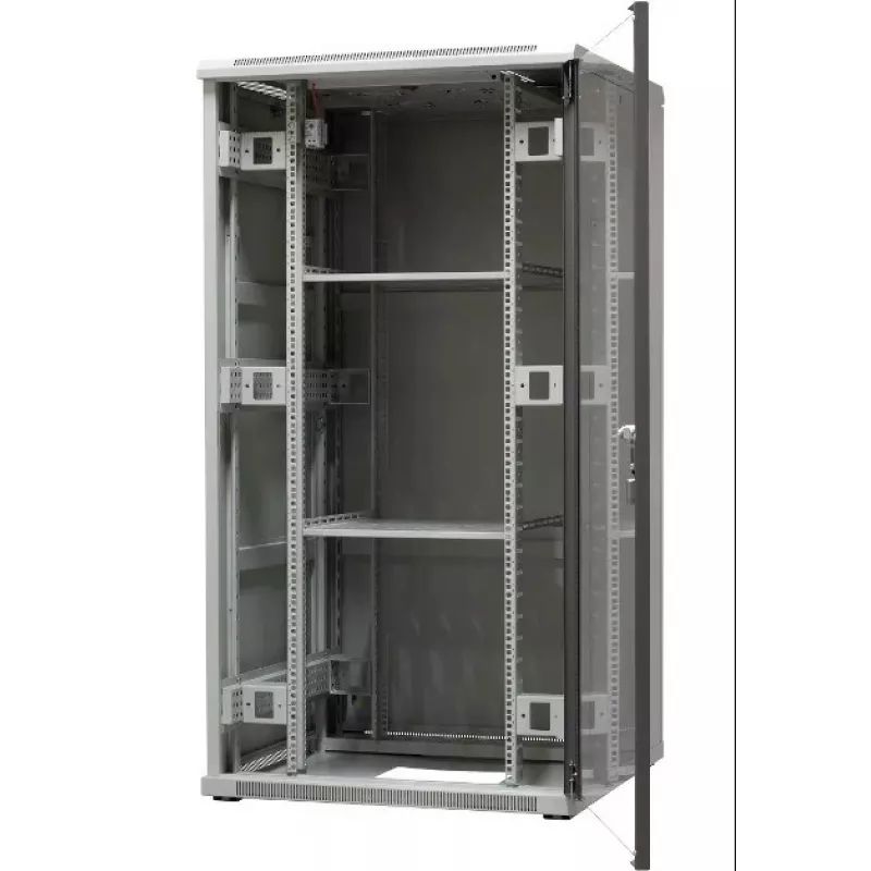 EMITERNET EmiterNet Top laisvai stovinti karkasinė spinta 32U 800x800x1540mm, plieno/stiklo priekinės durelės EM/SH05D-8832