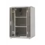 EMITERNET EmiterNet Top 24U laisvai stovintis serverių stelažas, 800x800x1180 mm, stiklinėmis priekinėmis durelėmis, juodas EM/SH05D-8824