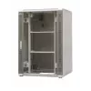 EMITERNET EmiterNet Top 24U laisvai stovintis serverių stelažas, 800x800x1180 mm, stiklinėmis priekinėmis durelėmis, juodas EM/SH05D-8824