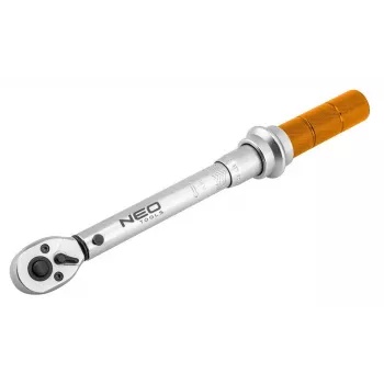 NEO TOOLS 1/4 inch sukimo momento veržliaraktis su kliktuku 5-25 Nm ir kalibravimo sertifikatu