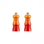 Le Creuset druskos ir pipirų malūnėlių rinkinys 11 cm Volcanic Orange