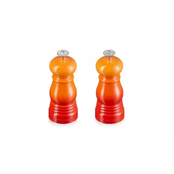 Le Creuset druskos ir pipirų malūnėlių rinkinys 11 cm Volcanic Orange