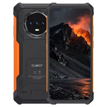CUBOT KINGKONG ES PRO 6+128GB juodas ir oranžinis išmanusis telefonas