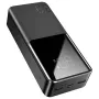 JOYROOM JR-QP193 30000 mAh 22.5W nešiojamas įkroviklis su skaitmeniniu ekranu, PD3.0/QC3.0, 3 išėjimai (2 USB-A + 1 USB-C), 2 įėjimai (USB-C + Micro USB), juodas