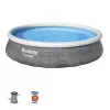 Bestway Fast Set 57376 apvalus virš žemės baseinas, 7 340 L, pilkas