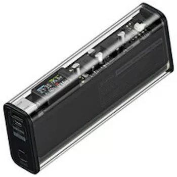 SHARGE Shargeek 140 nešiojamas įkroviklis (powerbank), 20.000mAh, 140W, USB-C, USB-A - juodas