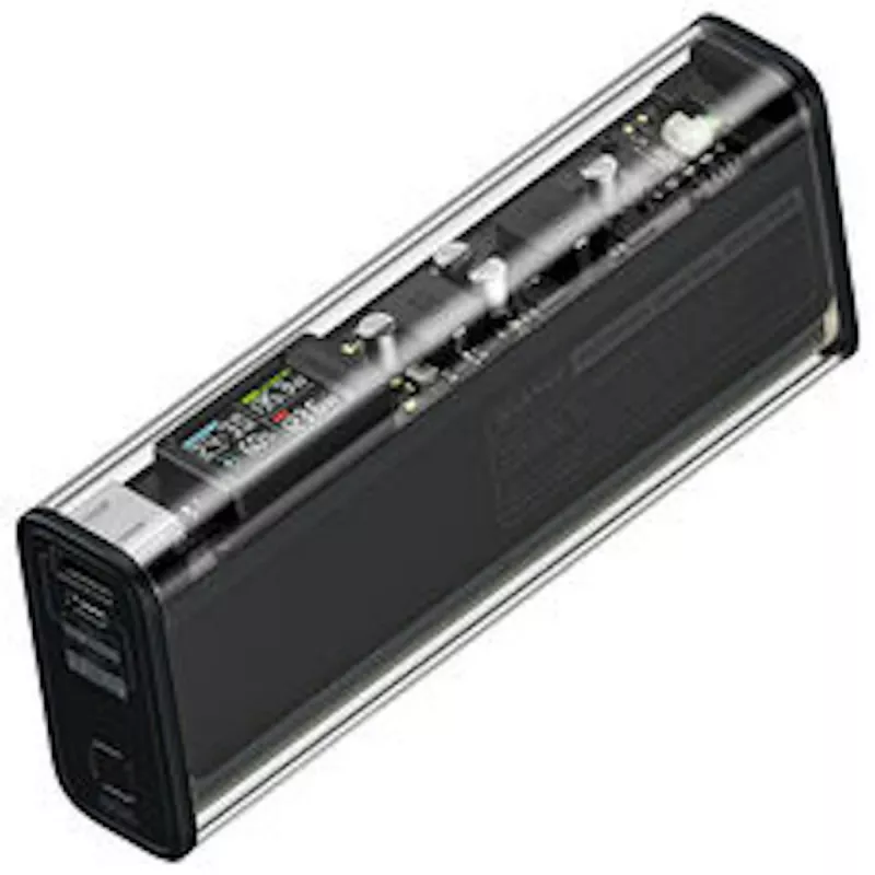 SHARGE Shargeek 140 nešiojamas įkroviklis (powerbank), 20.000mAh, 140W, USB-C, USB-A - juodas
