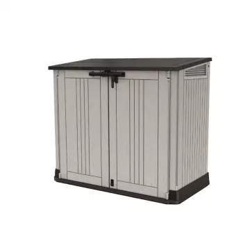 Keter Store It Out Midi Prime lauko sandėliukas, pilkas-juodas, 132x71,5x113,5 cm