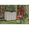 Keter Store It Out Midi Prime lauko sandėliukas, pilkas-juodas, 132x71,5x113,5 cm