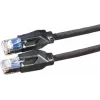 Dätwyler 21.05.0005 Cat 6 S/FTP tinklo kabelis, RJ-45 male to RJ-45 male, 0,5 m, juodas, LSZH, 10 Gbps