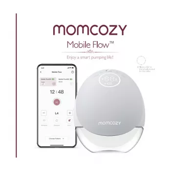 Momcozy M9 laisvų rankų elektrinis pieno siurblys - raudonas