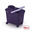 MERY kibiras 14L su užmaunamais ratukais, violetinės spalvos