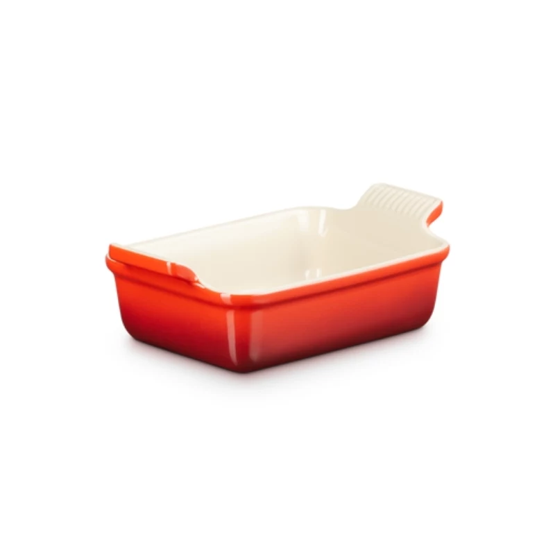 LE CREUSET Heritage stačiakampė kepimo forma 19x14cm / 1,1L raudona