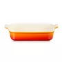 LE CREUSET Heritage stačiakampė kepimo forma 32x24cm / 4L oranžinė