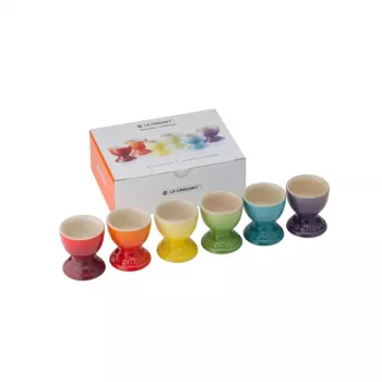 Le Creuset kiaušinių laikiklių rinkinys, 6 vnt., akmens masė, skirtingų spalvų