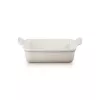 Le Creuset Rectangular Heritage Stoneware 19x14cm / 1,1L baltas