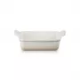 Le Creuset Rectangular Heritage Stoneware 19x14cm / 1,1L baltas